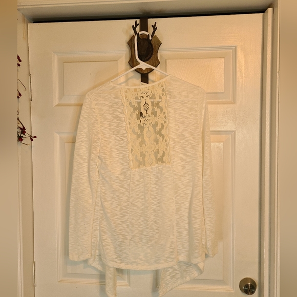 (1209) M Fasis Woman's Lace Blouse, Size: Small, Color: White - Picture 9 of 14